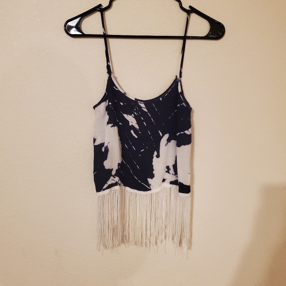 crop top with fringe